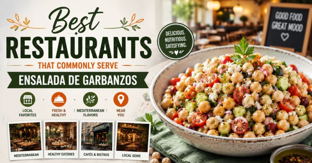 Best Restaurants That Commonly Serve Ensalada de Garbanzos