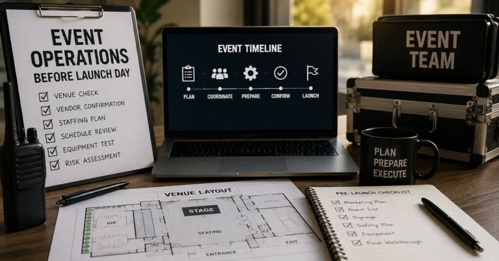 Event Operations Before Launch Day