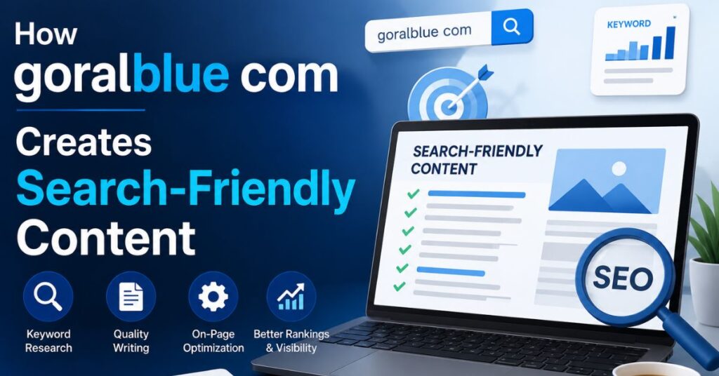 How goralblue com Creates Search-Friendly Content