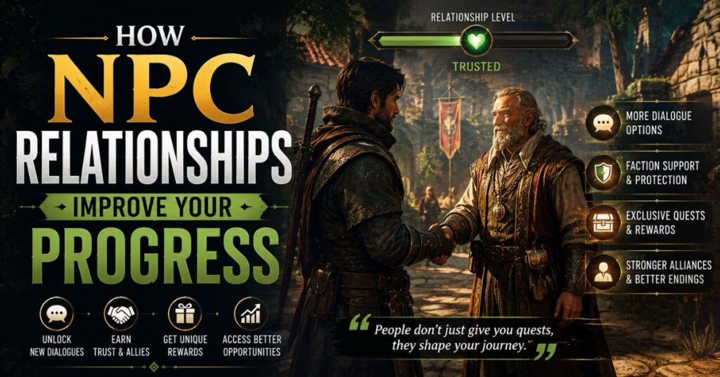 How NPC Relationships Improve Your Progress