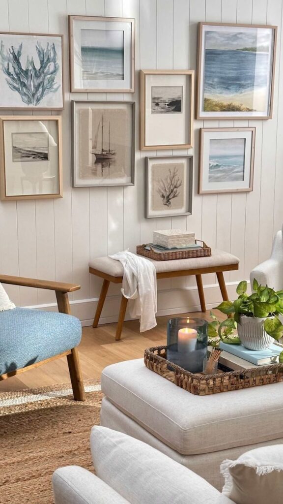 Coastal Wall Decor 25 Beautiful Ideas to Create a Relaxing Beach-Inspired Home 8 How to Mix Coastal Wall Decor with Other Interior Styles