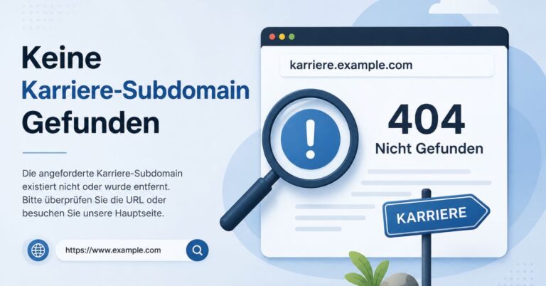 Keine Karriere-Subdomain Gefunden
