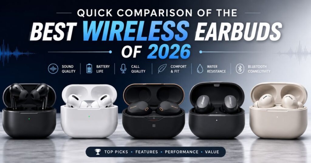 Best Wireless Earbuds of 2026 Top Picks for Sound, ANC, Comfort & Value 2 Quick Comparison of the Best Wireless Earbuds of 2026