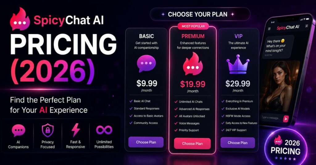 Spicy Chat AI Pricing (2026)