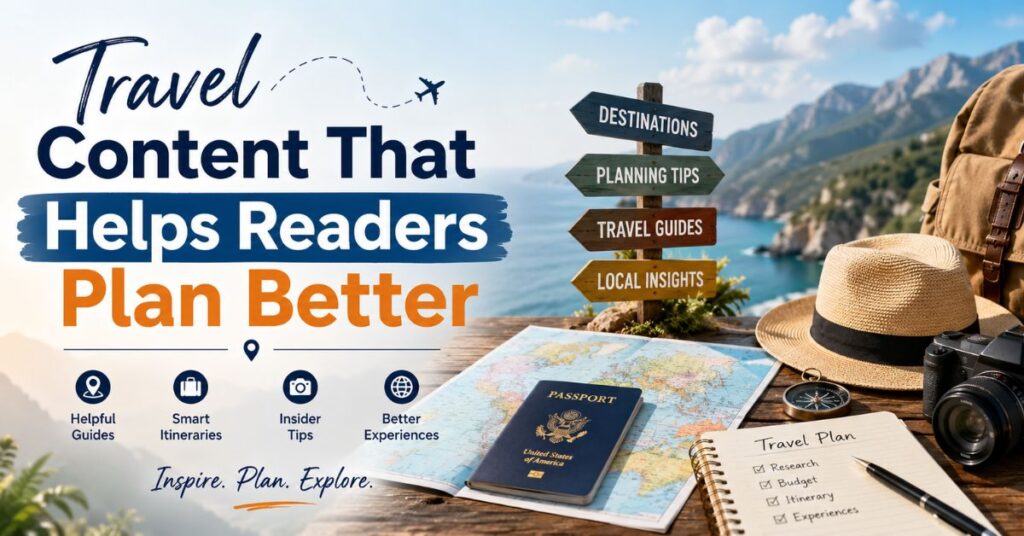 Travel Content That Helps Readers Plan Better